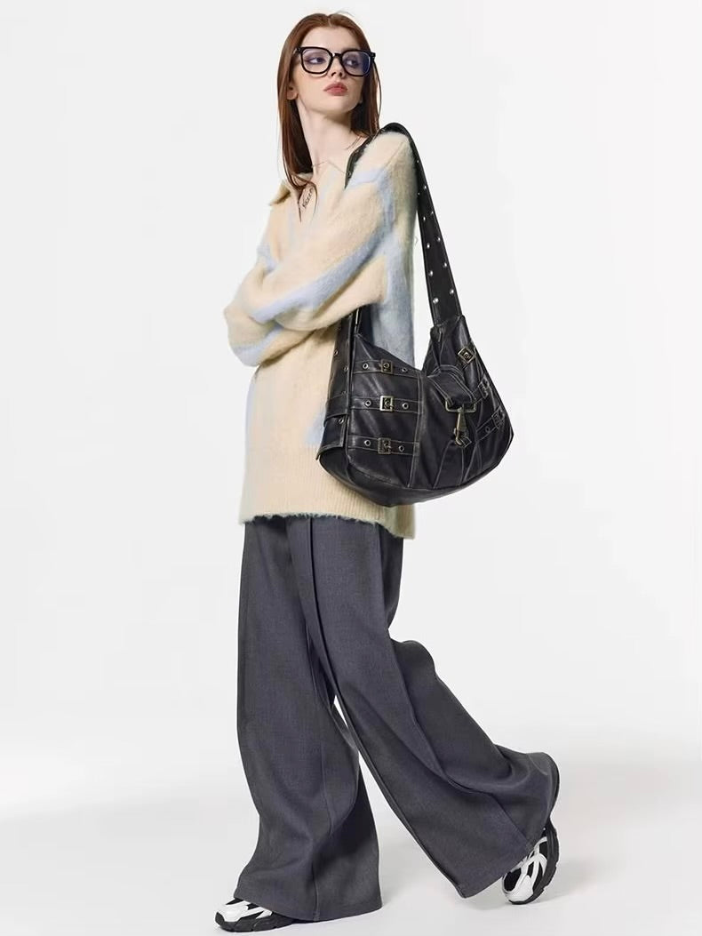 The Noir Strapped Bag