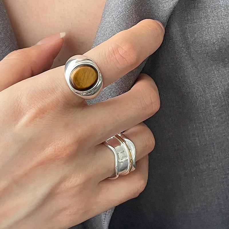 Adjustable Silver Rings Collection