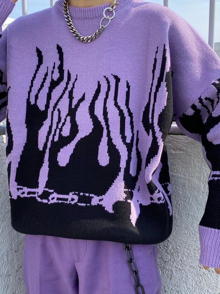 FLAME KNITTED SWEATER