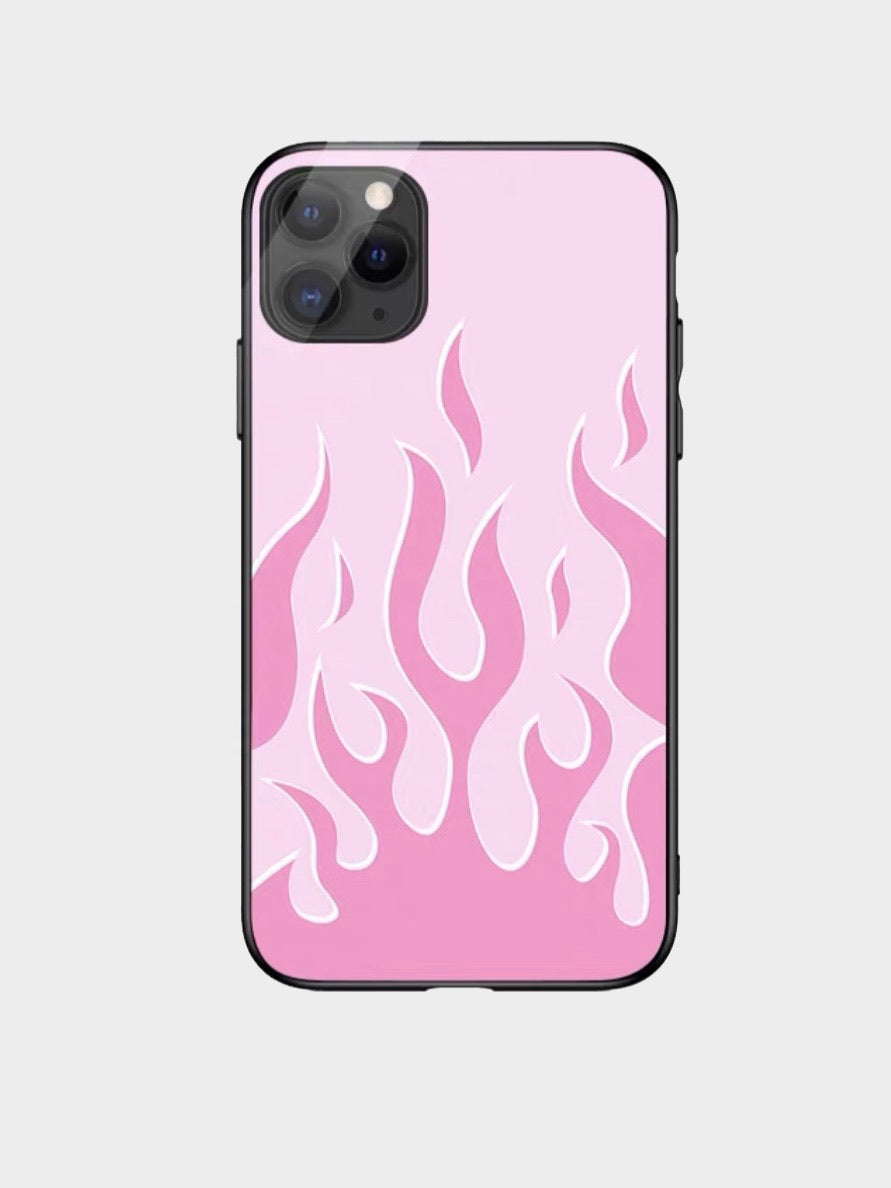 Pink Flames phone case