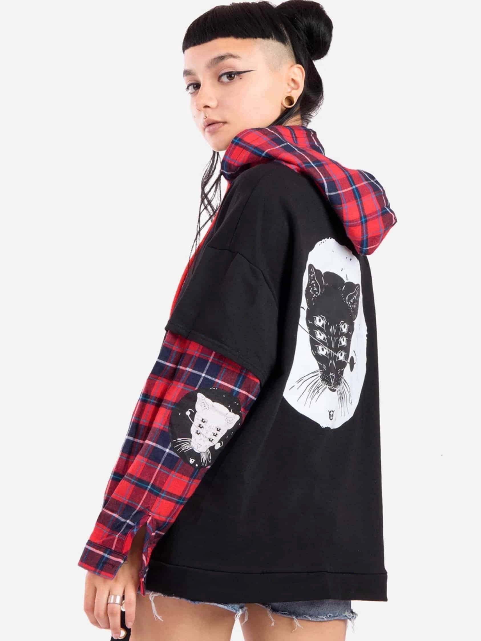 TRUE DESTINY PLAID PULLOVER