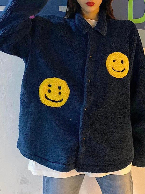 Smiley Face Jacket Coat