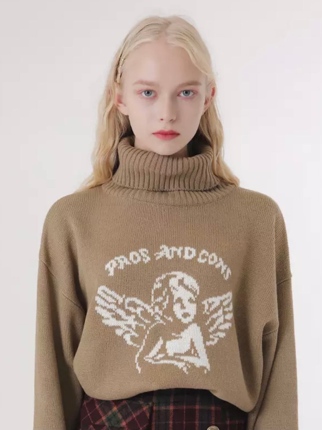 Vintage loose sweater angel