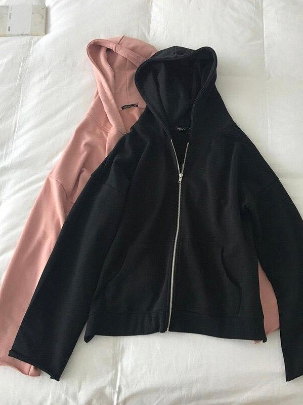 Oversize hoodie zipper