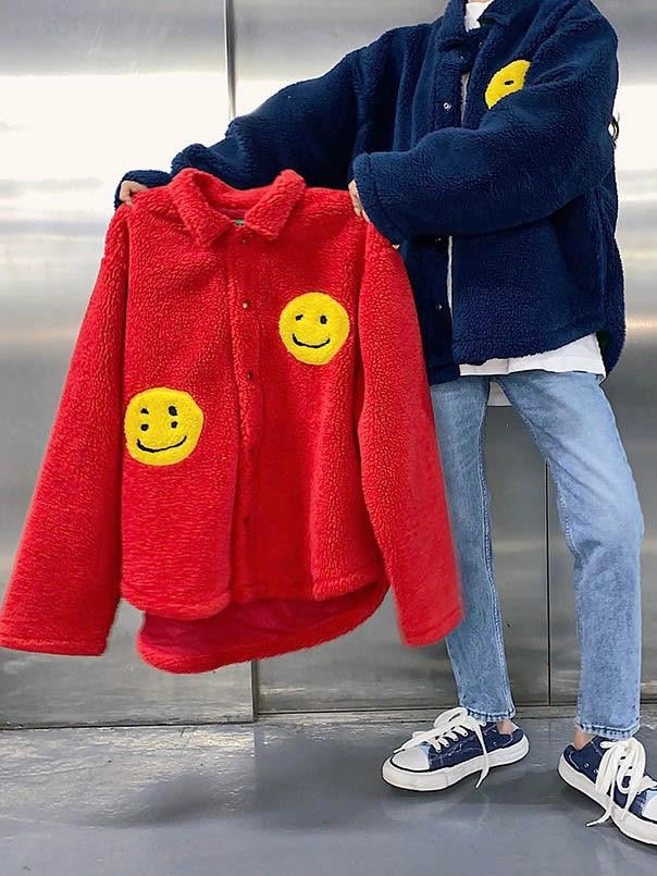 Smiley Face Jacket Coat