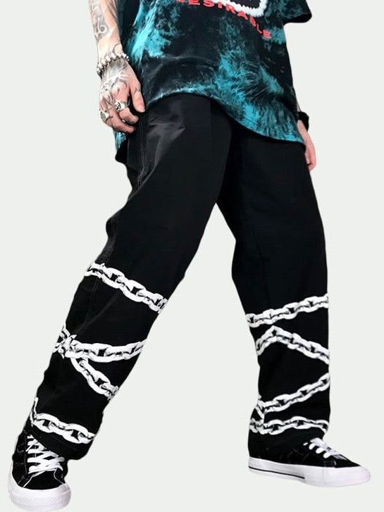 Chain Straight pants