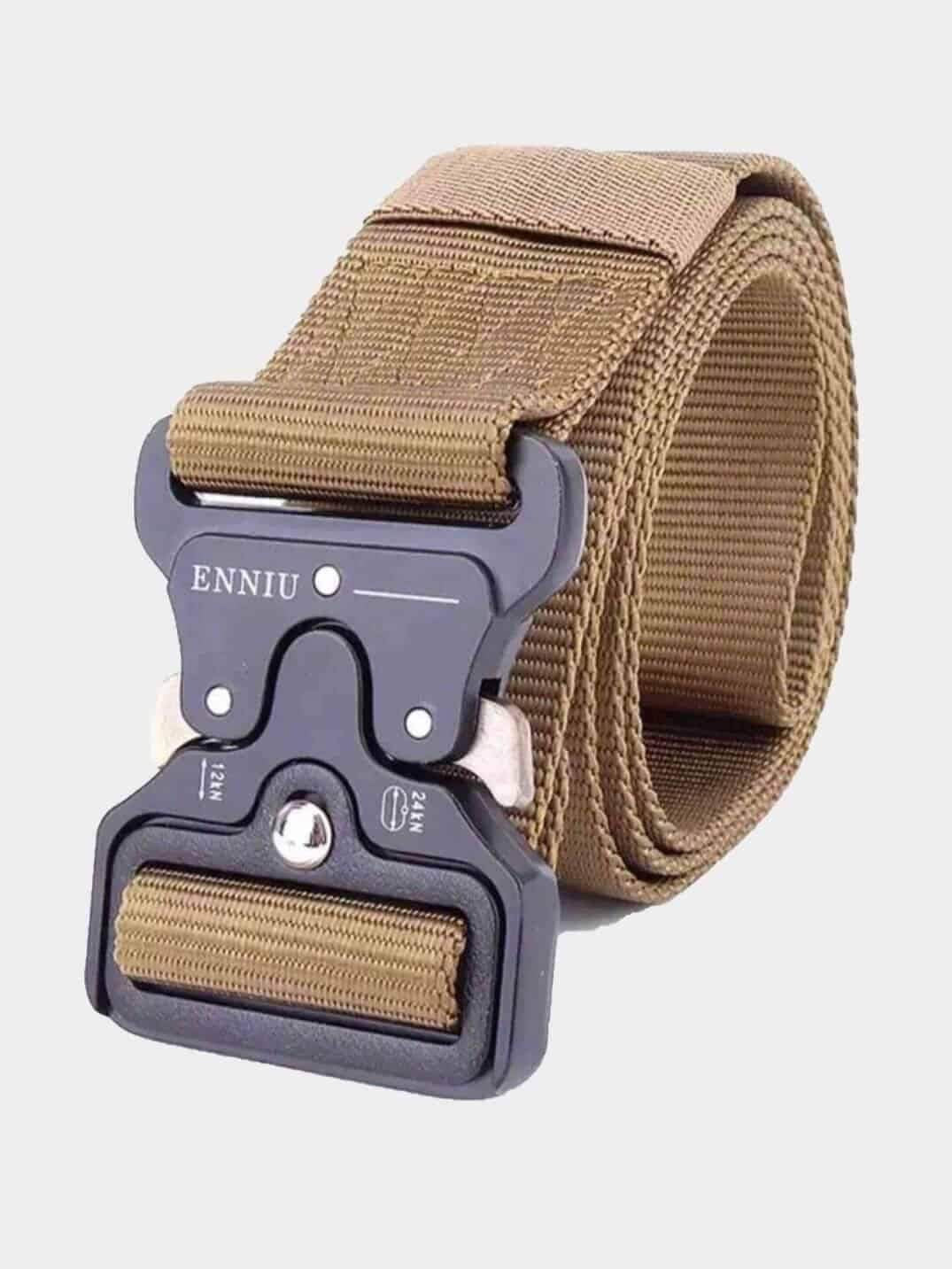 khaki long roller coaster belt