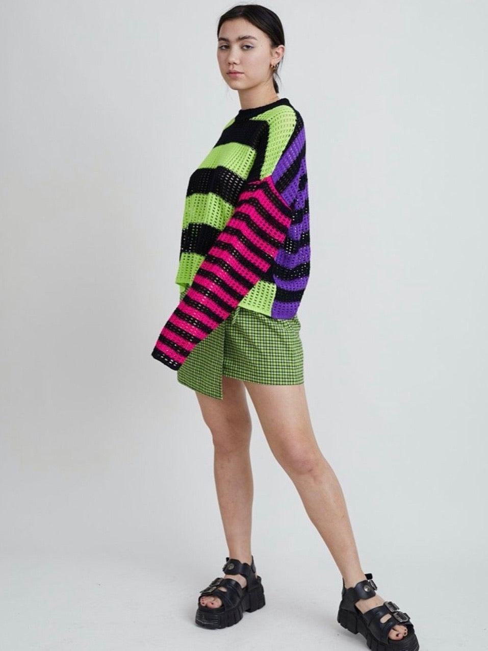 Double feature knit oversize