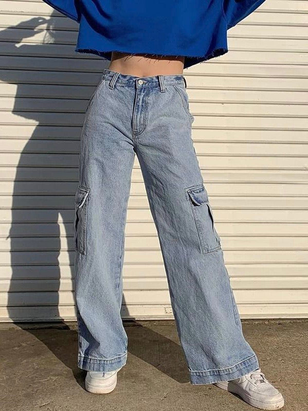 High waist Jeans Straight