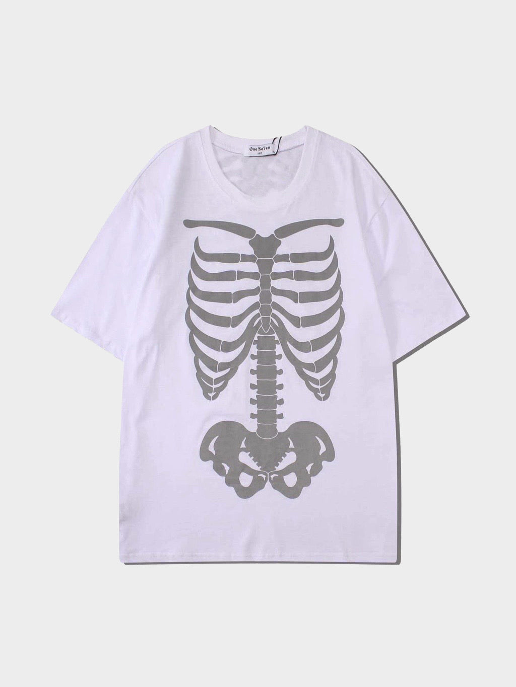 REFLECTIVE SKULL T-SHIRT