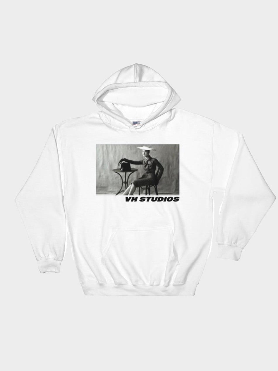 WHITE HOODIE VH STUDIOS™ LIMITED EDITION