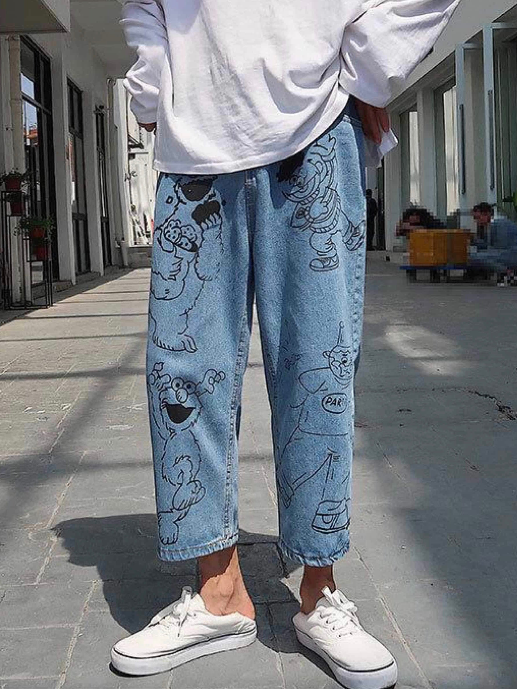 Pants Cartoon Printing