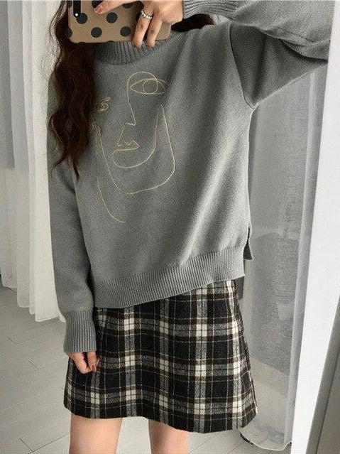 Embroidered sweater art