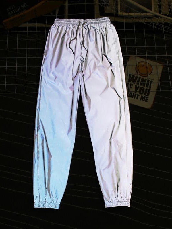 jogger pant reflective adjustable at the ankles and the waist