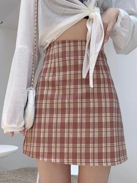 Skirt vintage plaid