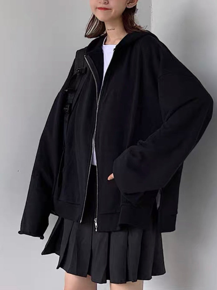 Oversize hoodie zipper