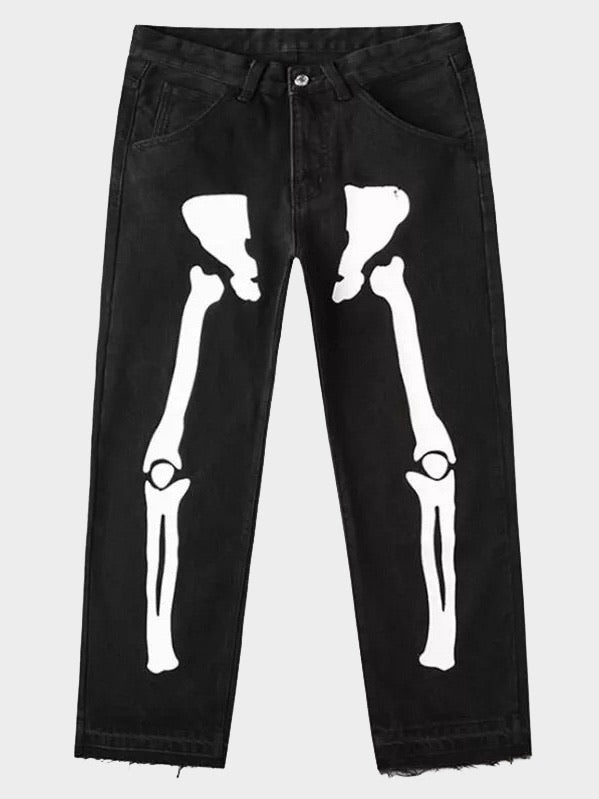 SKELETON PAINTED PANTS