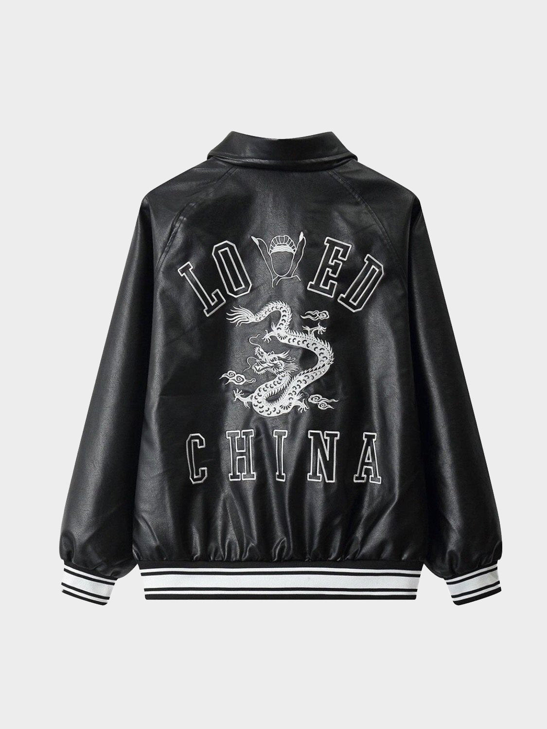 Jacket leather embroidery