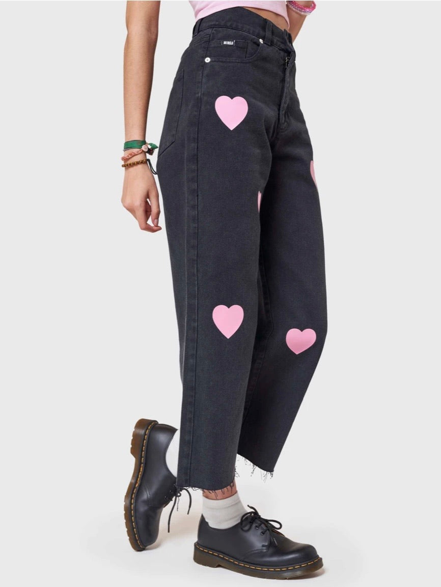 Pink hearts skater jeans