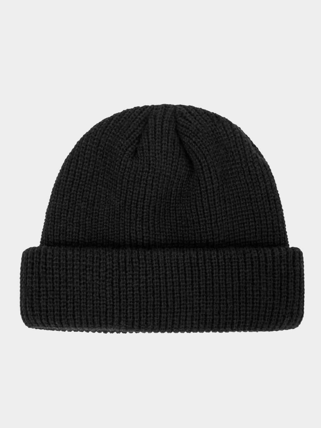 black retro knitted beanie